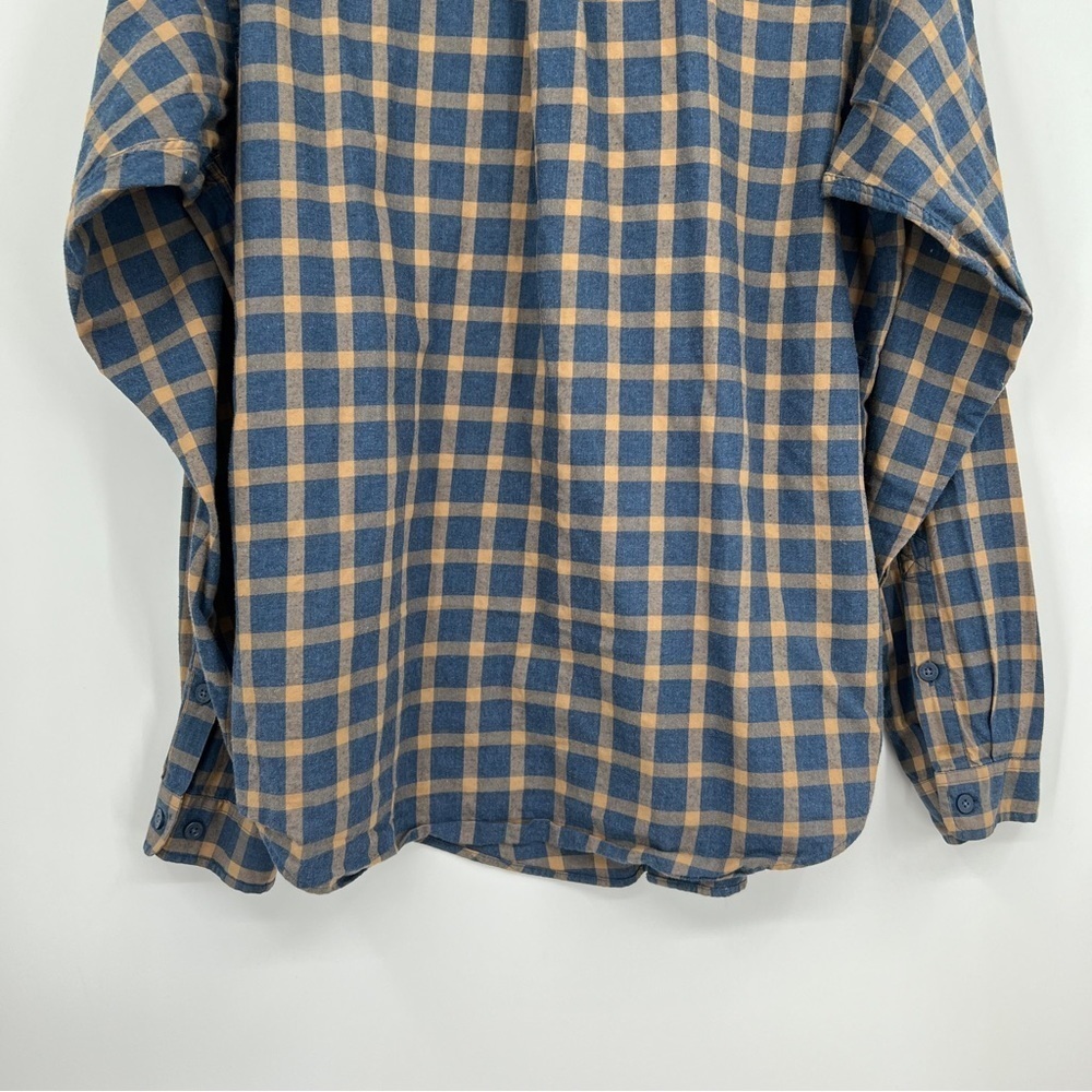 Patagonia Men's Plaid Striped Collared Long Sleeve Organic Cotton Buttondown - Picture 11 of 12